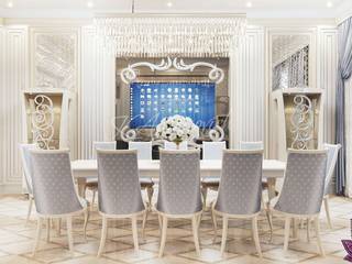 ​ Dining room Design by Katrina Antonovich, Luxury Antonovich Design Luxury Antonovich Design Modern Dining Room