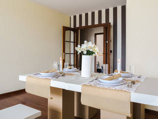 Home Staging para Banco en Galicia, CCVO Design and Staging CCVO Design and Staging Nowoczesny salon Brązowy
