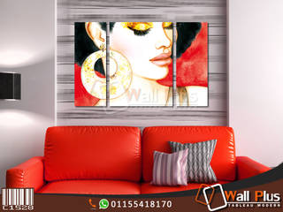 African face , WALL PLUS WALL PLUS Salas de estar rústicas MDF