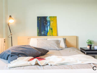 Home Staging en el piso de Juan en Sada, Galicia, CCVO Design and Staging CCVO Design and Staging Modern Bedroom White