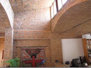 Residência em São Carlos, JMN arquitetura JMN arquitetura Rustic style living room Bricks