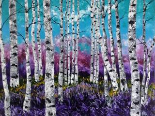 Avail “Purple Love” Landscape Painting by Shilpi Singh Patel, Indian Art Ideas Indian Art Ideas Інші кімнати