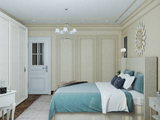 Перепланировка двушки в трёшку, Mantra_design Mantra_design Habitaciones de estilo clásico