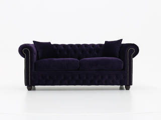 Brighton acabamento aveludado, Chesterfield.com Chesterfield.com WoonkamerSofa's & fauteuils Paars / Violet