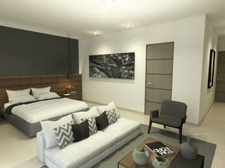 Casa Cumbres, blank proyectos blank proyectos Modern style bedroom