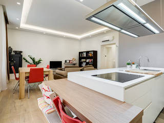 Merulana | minimal design, EF_Archidesign EF_Archidesign Modern Kitchen Proprietà,Ebanisteria,Mobilia,Tavolo,Rubinetto,Controsoffitto,Comfort,Interior design,Pianta della casa,Illuminazione