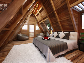 Nusa Ayung Resort, Skye Architect Skye Architect مساحات تجارية خشب Wood effect