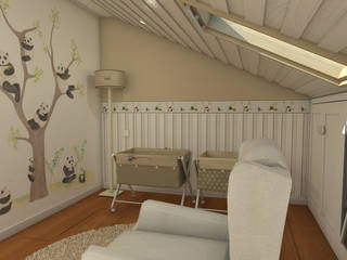 Dormitorio para gemelos., LUMELAR MUEBLES Y DECORACION LUMELAR MUEBLES Y DECORACION Moderne Kinderzimmer