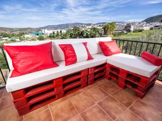 Chaise Longue , Estilo Palé Estilo Palé Industrial style balcony, veranda & terrace Wood Wood effect