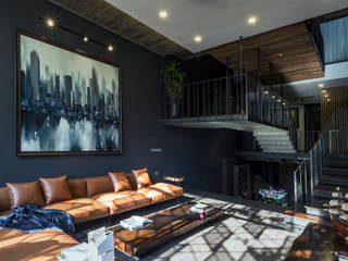 STH - Stairhouse, deline architecture consultancy & construction deline architecture consultancy & construction Modern living room