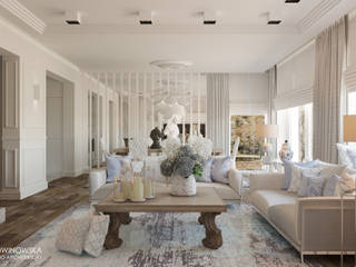 BLUE, Ludwinowska Studio Architektury Ludwinowska Studio Architektury Ausgefallene Wohnzimmer