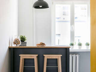 Apartament inny niż wszystkie, IDEALS . Marta Jaślan Interiors IDEALS . Marta Jaślan Interiors Cucina minimalista