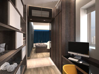 Cadogan | Kennedy Town | Hong Kong, Nelson W Design Nelson W Design Modern style bedroom