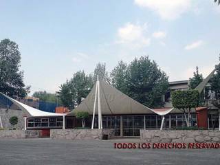 Colegio en el Estado de Mexico, TENSO DISEÑOS MX TENSO DISEÑOS MX Moderne balkons, veranda's en terrassen