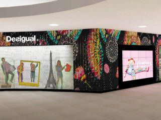 Concept Store Desigual, Priscila Meza Marrero Priscila Meza Marrero Commercial spaces Wood Wood effect