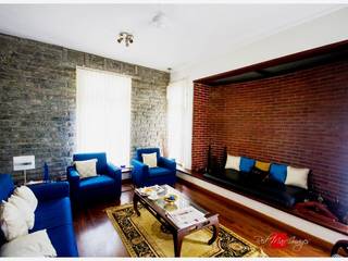 Kaivalya - Bhaskar's residence, Sandarbh Design Studio Sandarbh Design Studio Eclectic style living room