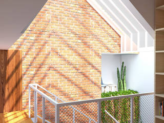 6x15 House, SEKALA Studio SEKALA Studio Tropical style houses Bricks Wood effect