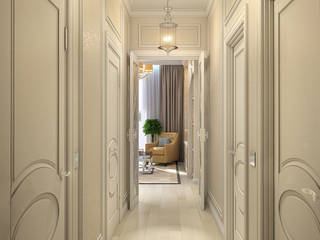 Квартира на улице Столетова. Коридор, Diana Tarakanova Design Diana Tarakanova Design Classic style corridor, hallway and stairs