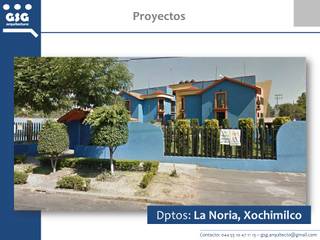 Edificios departamentales, La Noria, Xochimilco., GSG Arquitectura Sa de CV GSG Arquitectura Sa de CV Dom szeregowy