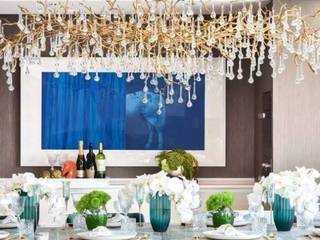 Dining Room Lighting, S. T. Unicom Pvt. Ltd. S. T. Unicom Pvt. Ltd. Comedores modernos Metal