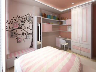 Kamar Anak, Akilla Concept Akilla Concept Dormitorios minimalistas Madera maciza Multicolor Accesorios y decoración