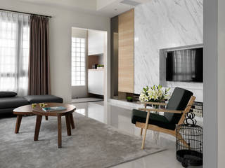 C House, 夏沐森山設計整合 夏沐森山設計整合 Modern living room