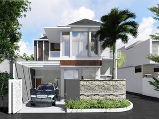 Rumah Tinggal , Idealook Idealook Casas modernas Concreto Gris