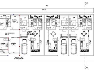 Casa Popular Geminada LM , eearquitetura eearquitetura