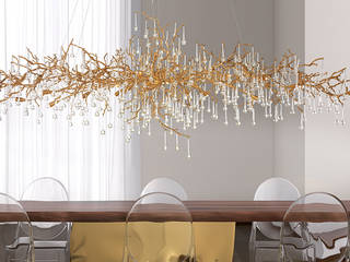 Dining Room Lighting, S. T. Unicom Pvt. Ltd. S. T. Unicom Pvt. Ltd. Comedores modernos Metal