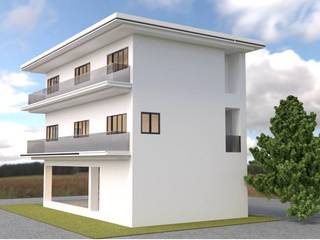 ออกแบบบ้าน 3 ชั้น style modern, Define of Design Define of Design Villas Reinforced concrete