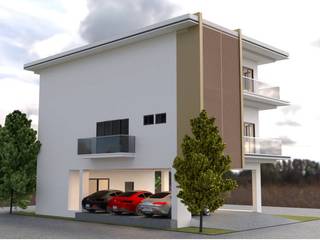 ออกแบบบ้าน 3 ชั้น style modern, Define of Design Define of Design Villas Reinforced concrete