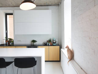 БЕЛОРУССКАЯ, CROSBY STUDIOS CROSBY STUDIOS Scandinavian style kitchen
