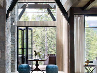 Contemporary Mountain Chalet, Andrea Schumacher Interiors Andrea Schumacher Interiors Modern corridor, hallway & stairs