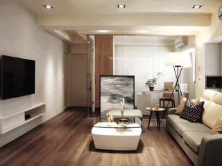 私宅/ Kaohsiung, 陳府設計 Chenfu Design 陳府設計 Chenfu Design Modern living room