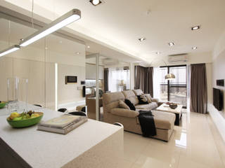 Open House / Kaohsiung, 陳府設計 Chenfu Design 陳府設計 Chenfu Design Гостиная в стиле минимализм