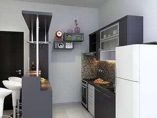 Kitchen Set, Akilla Concept Akilla Concept Cuisine classique Bois massif Multicolore