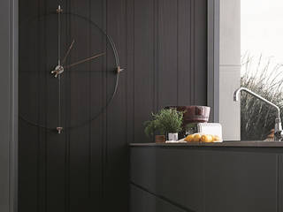 Kitchen Wall Styling, Just For Clocks Just For Clocks Modern kitchen Metal