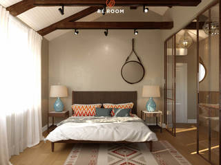 Дизайн-проект "Summer day" , Reroom Reroom Dormitorios de estilo ecléctico