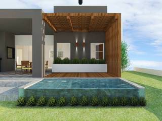 Casa Moderna, Bee arquitetura e design Bee arquitetura e design Single family home Concrete