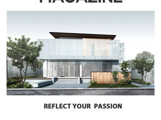 Modern house at Phetburi, a-vision design and development company limited a-vision design and development company limited