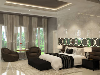 Master Bedroom, PEKA INTERIOR PEKA INTERIOR Kamar Tidur Modern Kaca Grey