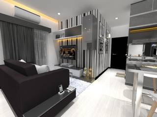 Apartment Asia Afrika, Asera.Atelier Asera.Atelier ห้องนั่งเล่น