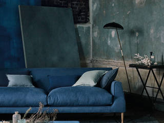 Wohnen mit Stoffen ist wohnen mit dem gewissen Etwas, Wohnwiese Jette Schlund Wohnwiese Jette Schlund Living room Solid Wood Blue