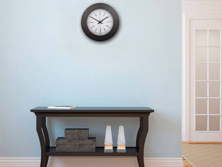 Living Room Wall Styling, Just For Clocks Just For Clocks Modern living room Metal