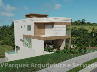 Casa em Alphaville - Camaçarí Ba, VParques Arquitetura e Serviços VParques Arquitetura e Serviços Single family home
