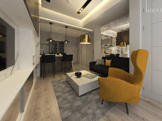 Studio Apartment, Sandalwood Springhill , Lines & Lumber Lines & Lumber Livings de estilo rústico