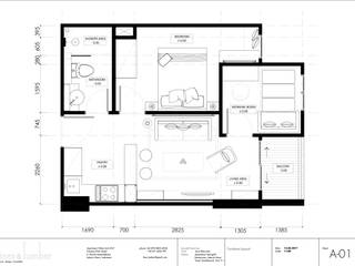 Layout Lines & Lumber Dinding & Lantai Gaya Rustic layout