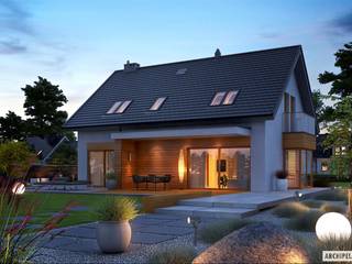 Nils G2 - nowoczesny dom dla każdego , Pracownia Projektowa ARCHIPELAG Pracownia Projektowa ARCHIPELAG Modern houses