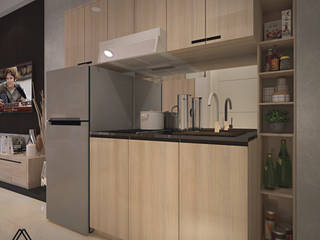 Apartment - Orchard Apartment Studio Type, Vinch Interior Vinch Interior ครัวบิลท์อิน