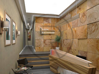 Vista Kağıthane - Konut Projesi, Repente Mimarlık Repente Mimarlık Modern corridor, hallway & stairs
